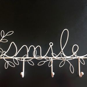 Pottery Barn Teen “SMILE” coat hook